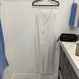 Reformation Linen Slip Midi Dress